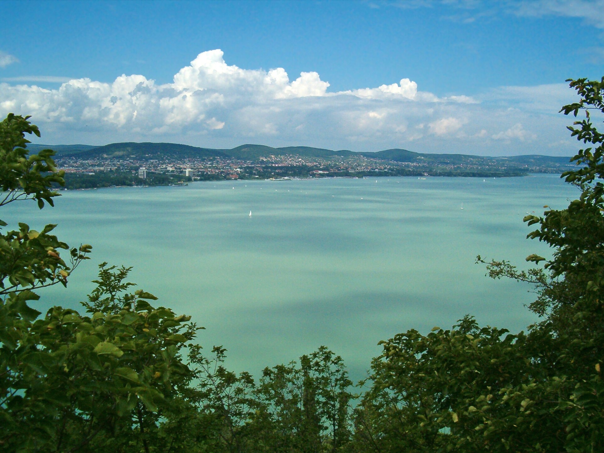 Balatonsjön sedd från Tihany