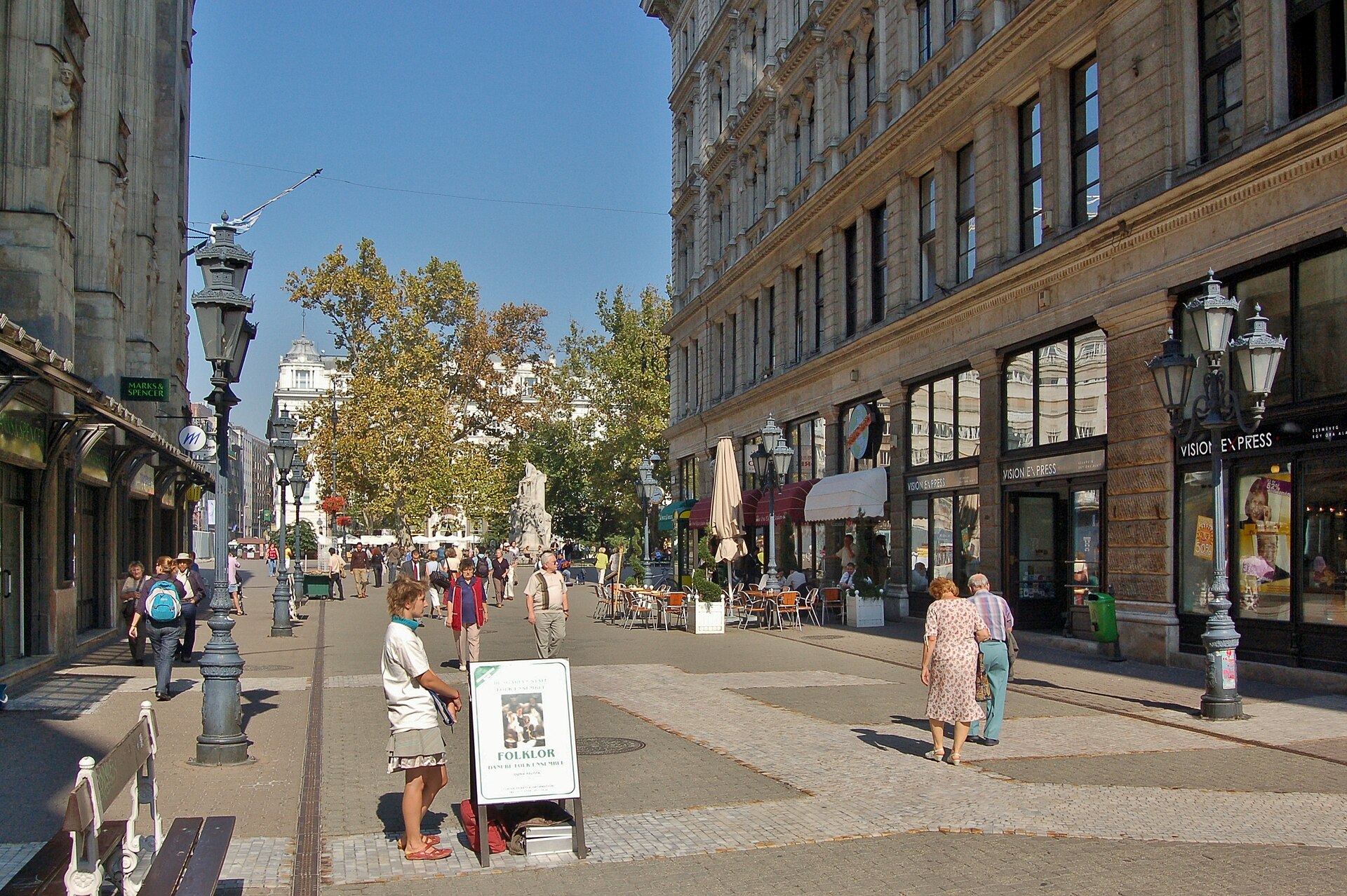 Shoppinggatan Váci utca